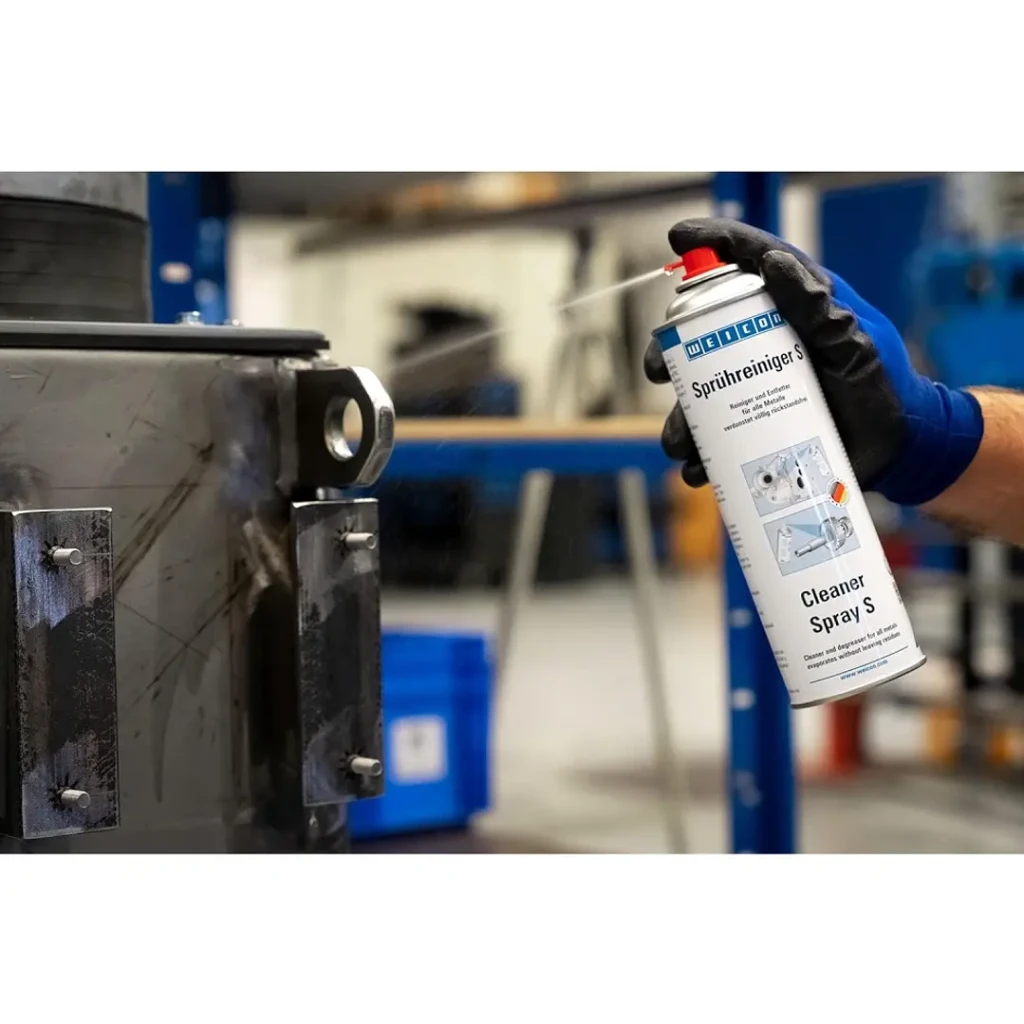 Desengrasante industrial en spray WEICON S – Limpieza rápida sin residuos