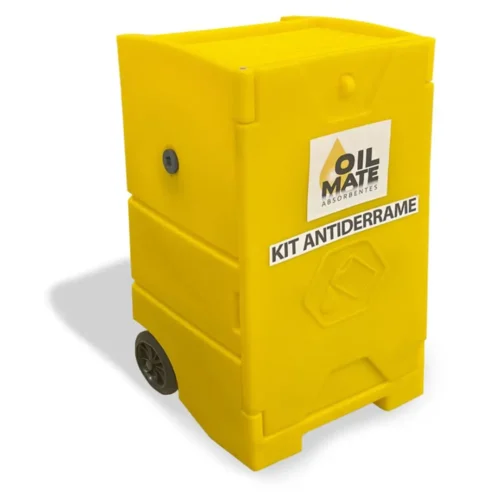 Kit Antiderrame Universal 120 L con Gabinete – Contención de Derrames y Productos Químicos