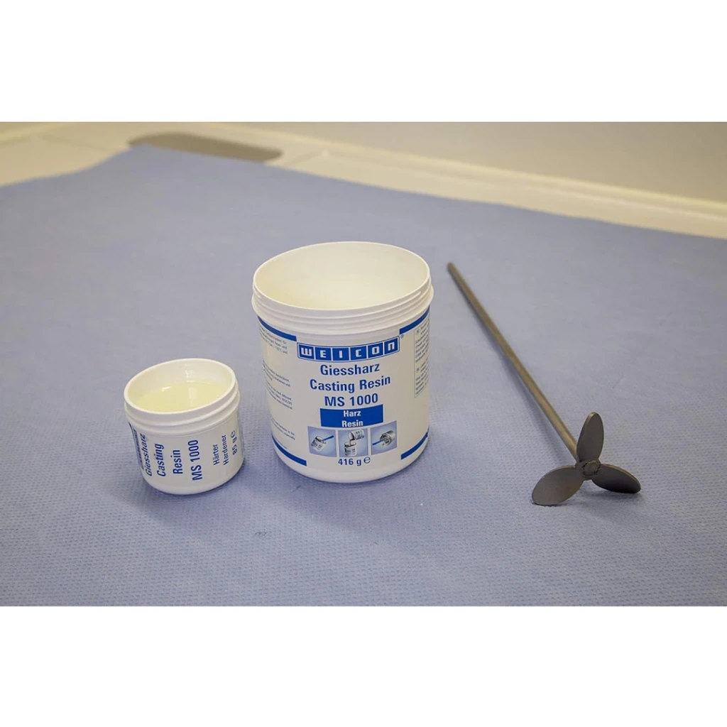 Resina Epoxi Transparente MS 1000 WEICON para Pegar y Laminar 1 Kg