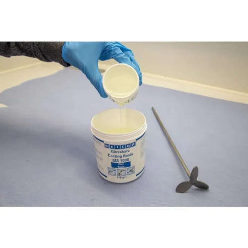 Resina Epoxi Transparente MS 1000 WEICON para Pegar y Laminar 1 Kg