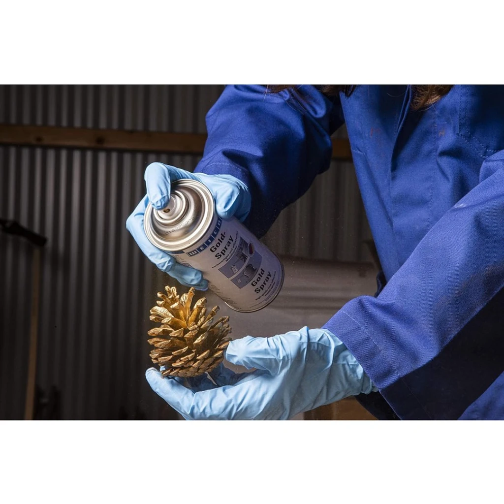 Pintura de oro en spray acabado metálico profesional WEICON 400 ml
