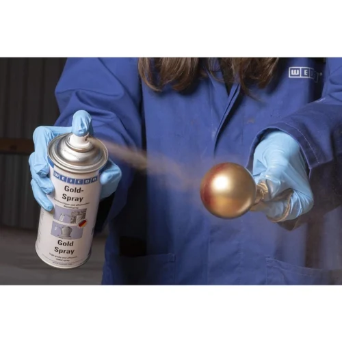 Pintura de oro en spray acabado metálico profesional WEICON 400 ml