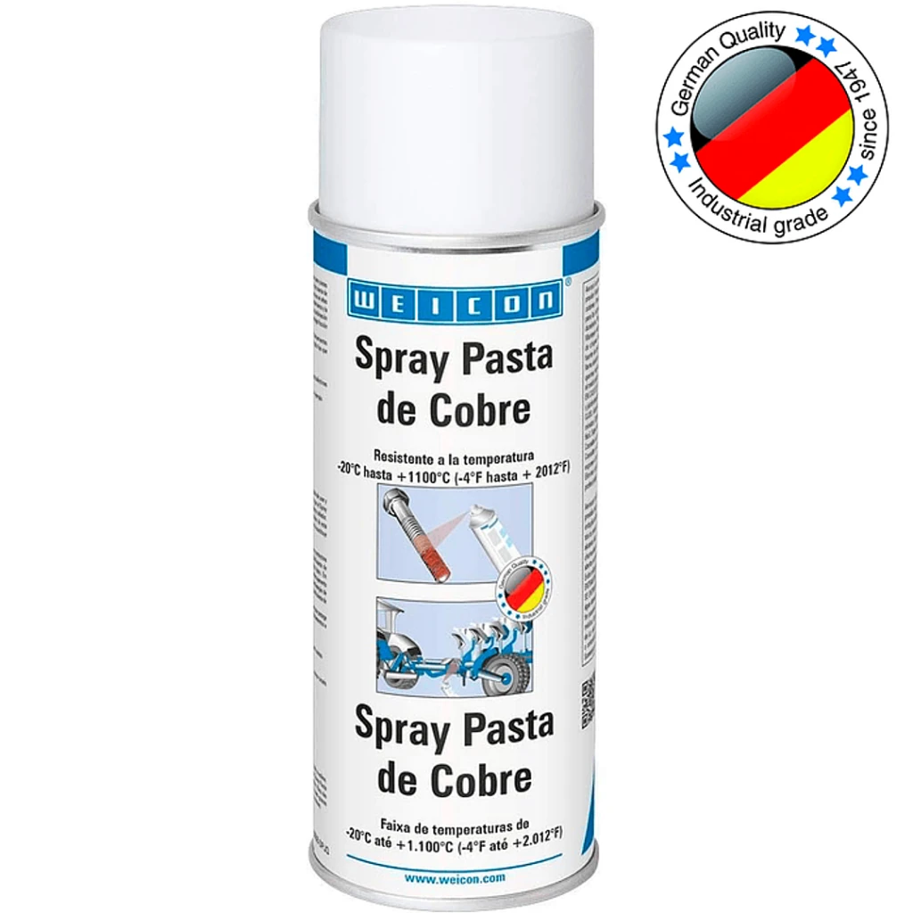 Pasta de cobre en spray WEICON 400 ml para alta temperatura