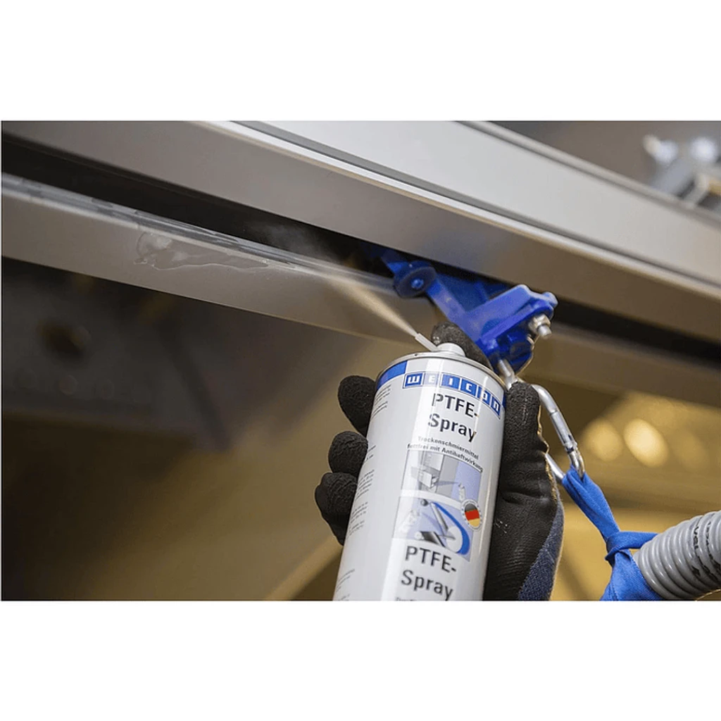 Lubricante seco PTFE en spray WEICON – Antiadherente de teflón para alta fricción
