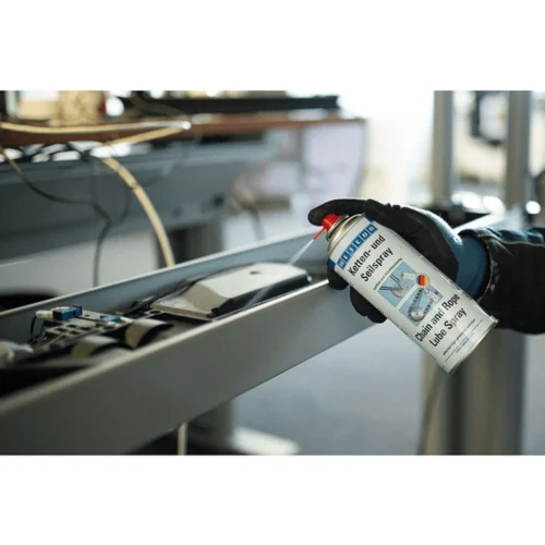 Grasa en spray para cadenas y cables WEICON – Lubricante adherente de alta presión