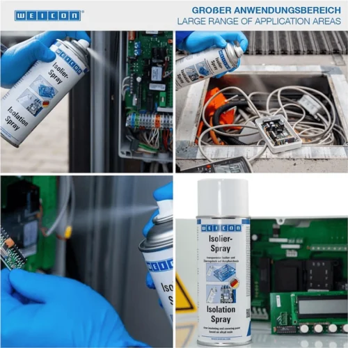 10791750186606-(1443) Barniz dieléctrico WEICON en spray aislante eléctrico 400 ml