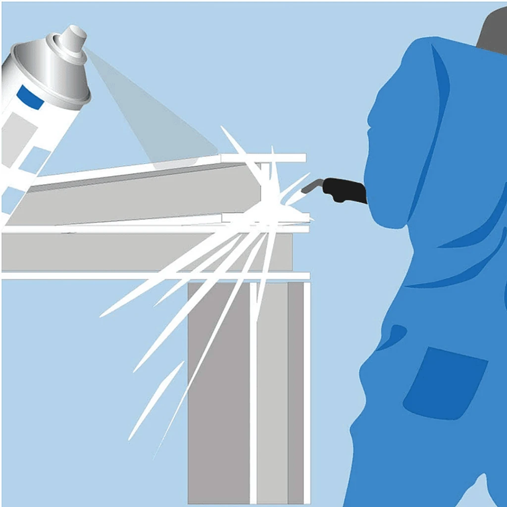 Spray Anti-salpicaduras de Soldadura WEICON 400ml - Protector Antispatter para MIG/MAG