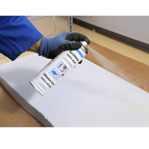 Adhesivo de contacto spray extra fuerte WEICON para goma y metal