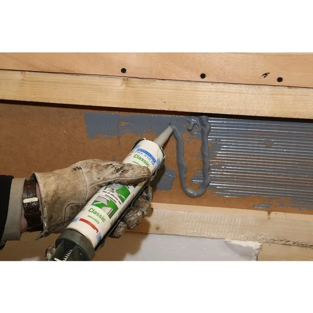 Adhesivo Sellador Elástico Grado Alimenticio Gris 310 Ml Flex 310 Ms