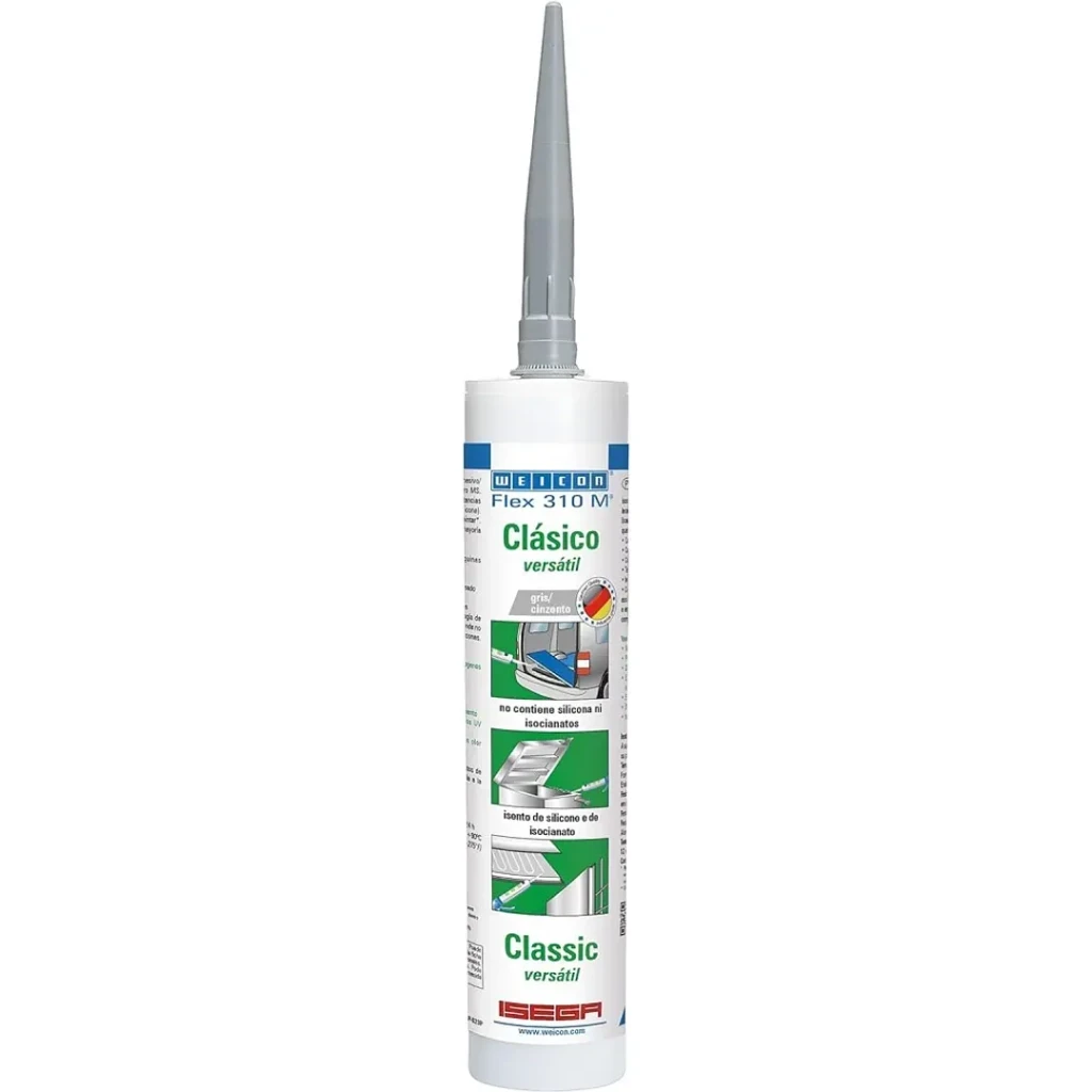 Adhesivo Sellador Elástico Grado Alimenticio Gris 310 Ml Flex 310 Ms