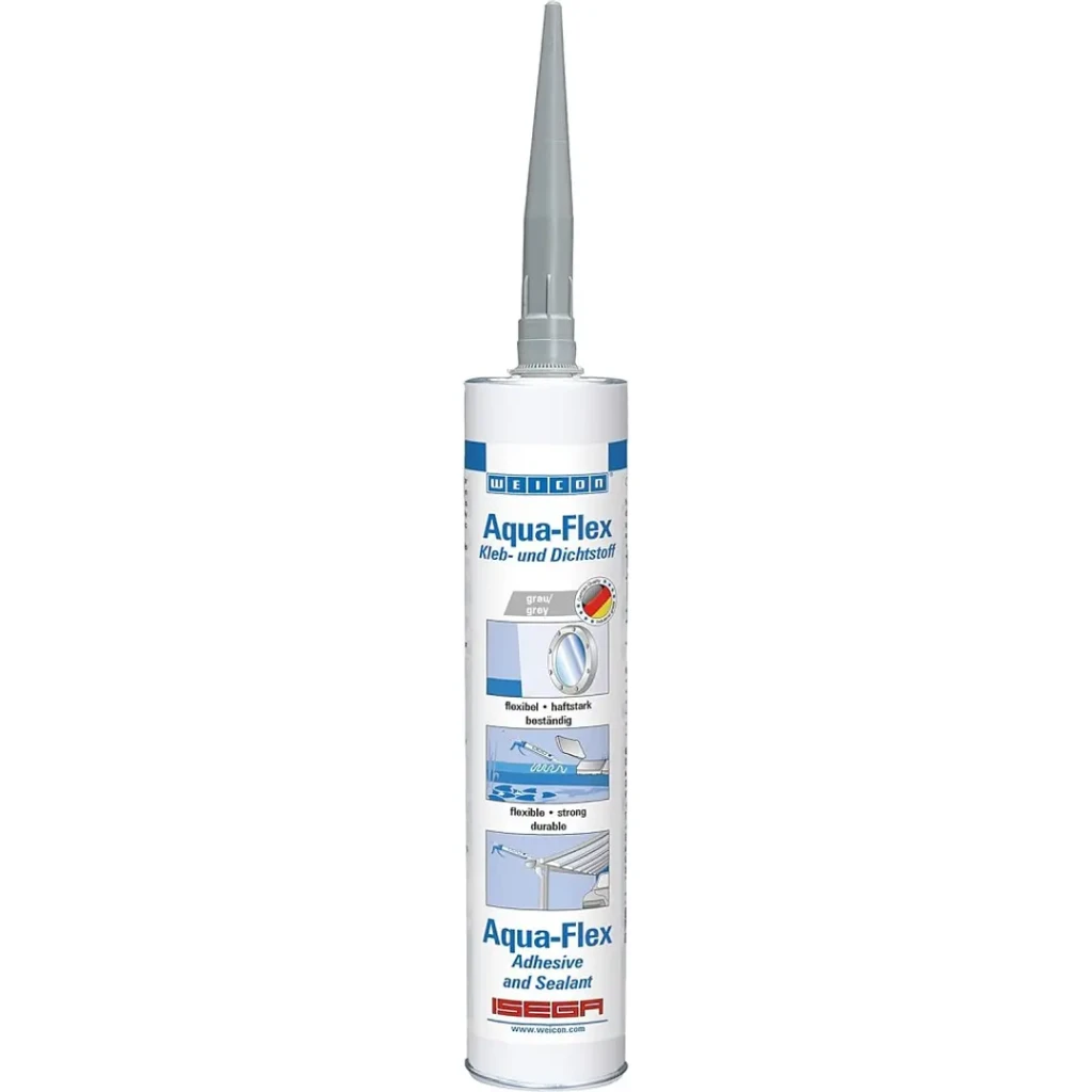 Adhesivo Sellador Superficies Humedas 310 Ml Gris Grado Alimenticio - Aqua-Flex