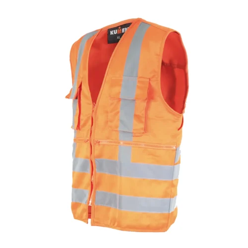 Chaleco geólogo 360 Poplin con cintas reflectantes alta visibilidad