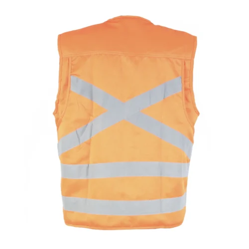 Chaleco geólogo 360 Poplin con cintas reflectantes alta visibilidad