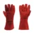 Guante soldador rojo de cuero descarne 35 cm RESISTOR