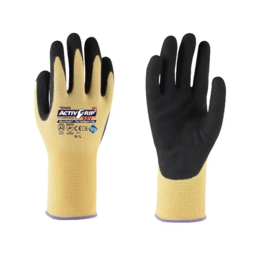 Guante TOWA ActivGrip Advance Kev 591 – Anticorte B Kevlar® con nitrilo MicroFinish