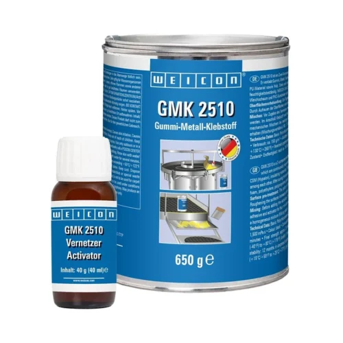 Adhesivo bicomponente extra fuerte goma-metal para carga dinámica y humedad | WEICON GMK 2510