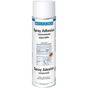 Pegamento reposicionable en spray transparente Weicon - Sin Residuos