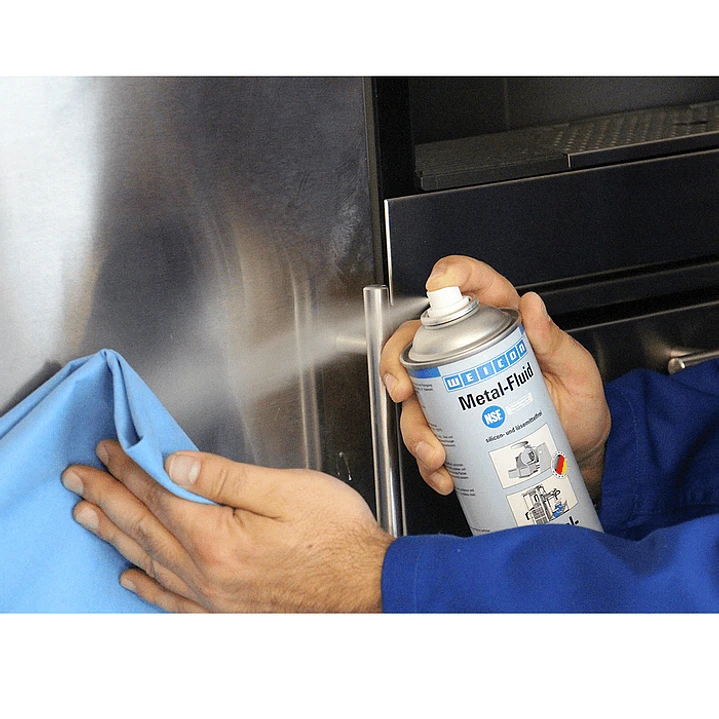 Limpiador acero inoxidable grado alimenticio spray WEICON 400 ml
