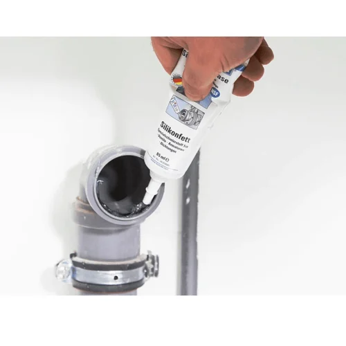 Grasa de silicona NSF H1 WEICON 85 g para juntas y válvulas