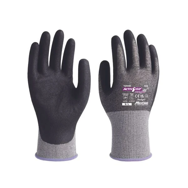 Guante TOWA ActivGrip Kunai 535 – Anticorte A5 certificado ISP