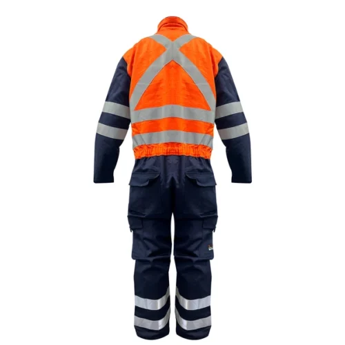 BUZO NOMAX FR100 BICOLOR NARANJO/AZUL KUMEN