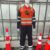 Cono de Seguridad Vial PVC 28" / 70 cm Base Negra Reflectante Resistor