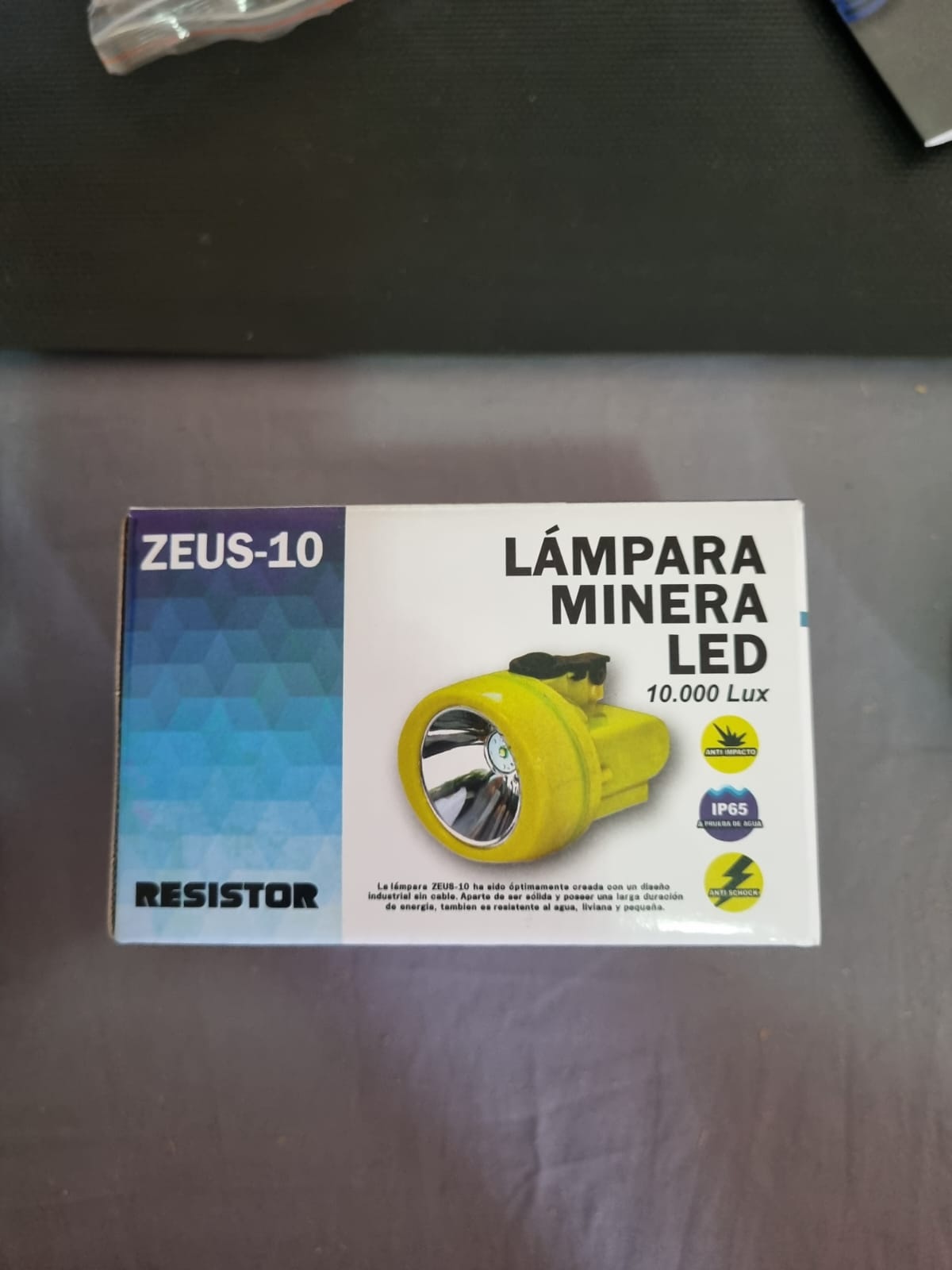 Caja de lámpara minera LED ZEUS 10 de 10.000 lux