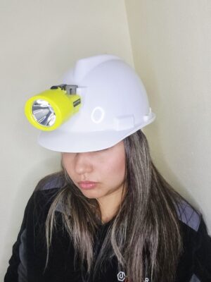 Lampara minera ZEUS 10000 LUX recargable para casco con IP65