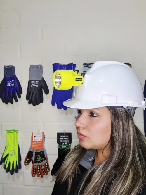 Linterna minera ZEUS 10000 LUX recargable para casco con IP65