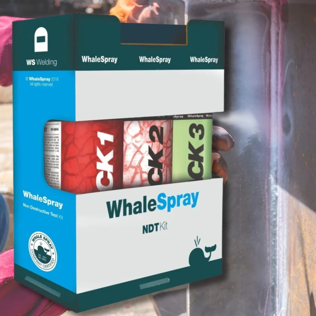 Tintas Penetrantes Whale Spray WS1819 – Kit Detector de Fisuras y Grietas en Soldadura
