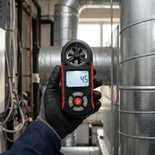 Anemómetro digital termoanemómetro portátil 8 en 1 - recargable