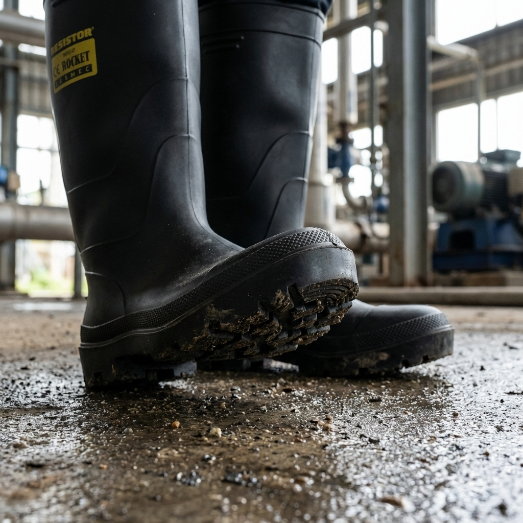 Bota impermeable Rocket XT PVC con puntera y planta de acero