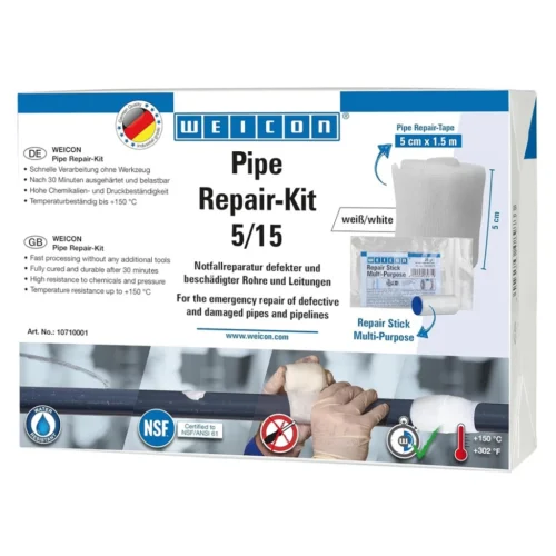 Kit de reparación de tuberías, sin necesidad de desmontaje ni soldadura. Grado Industrial