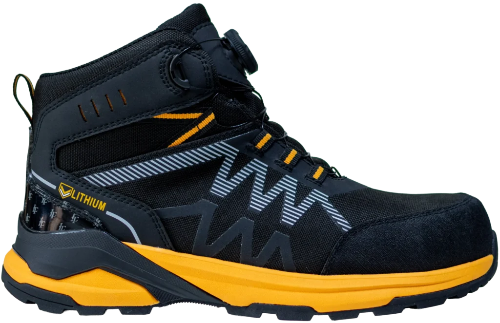 Zapatos de seguridad impermeable waterproof LITHIUM LT-502 con botón giratorio