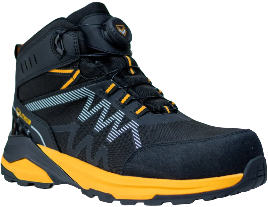 Zapatos de seguridad impermeable waterproof LITHIUM LT-502 con botón giratorio