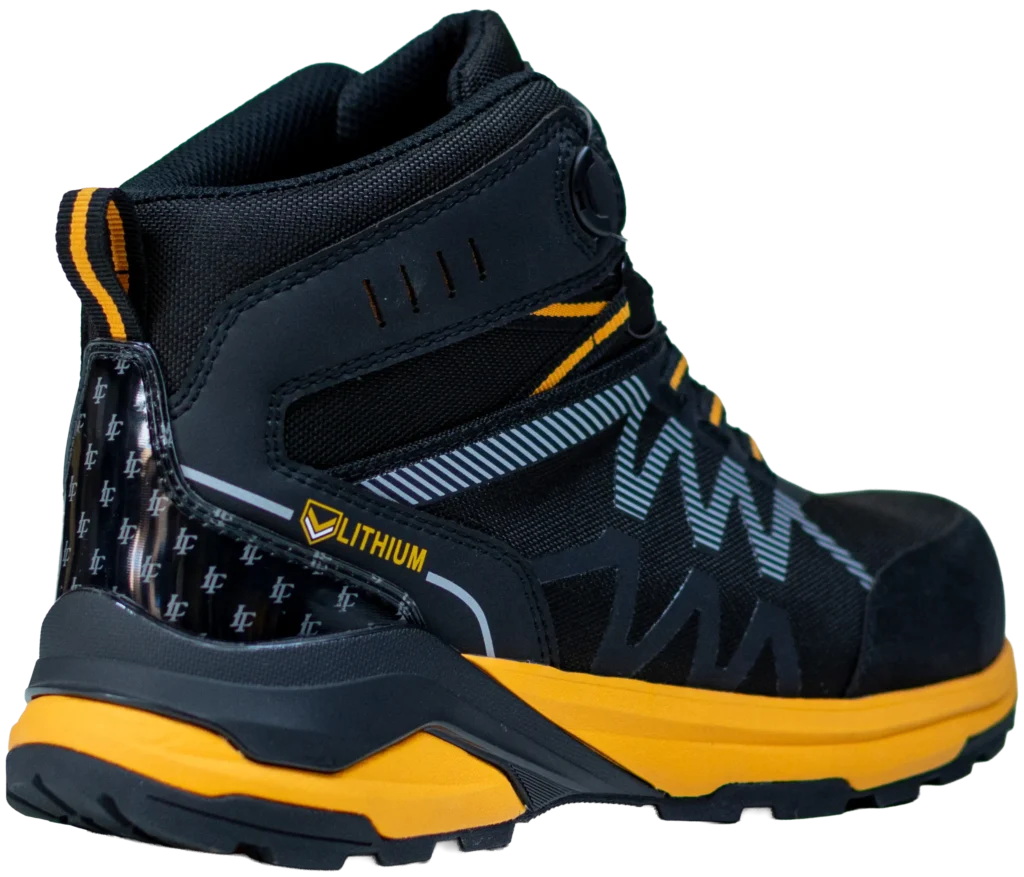 Zapatos de seguridad impermeable waterproof LITHIUM LT-502 con botón giratorio