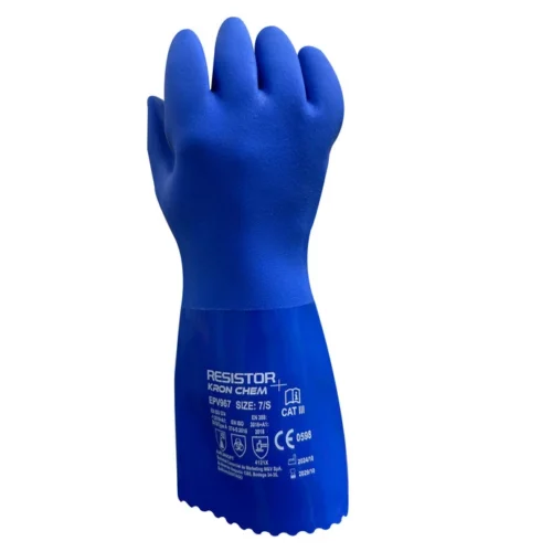 Guante PVC KRON CHEM resistente a químicos para trabajo industrial