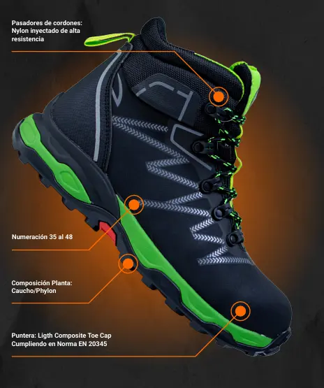 Zapatos de seguridad impermeables waterproof LITHIUM LT-503 dieléctricos