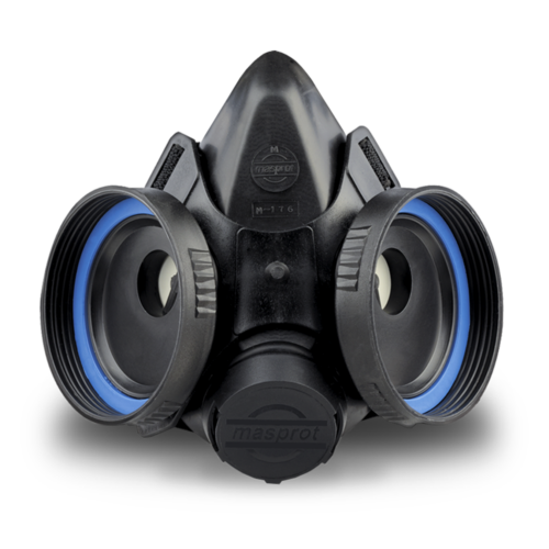 Respiradores reutilizables MASPROT M-2.2 medio rostro con doble filtro