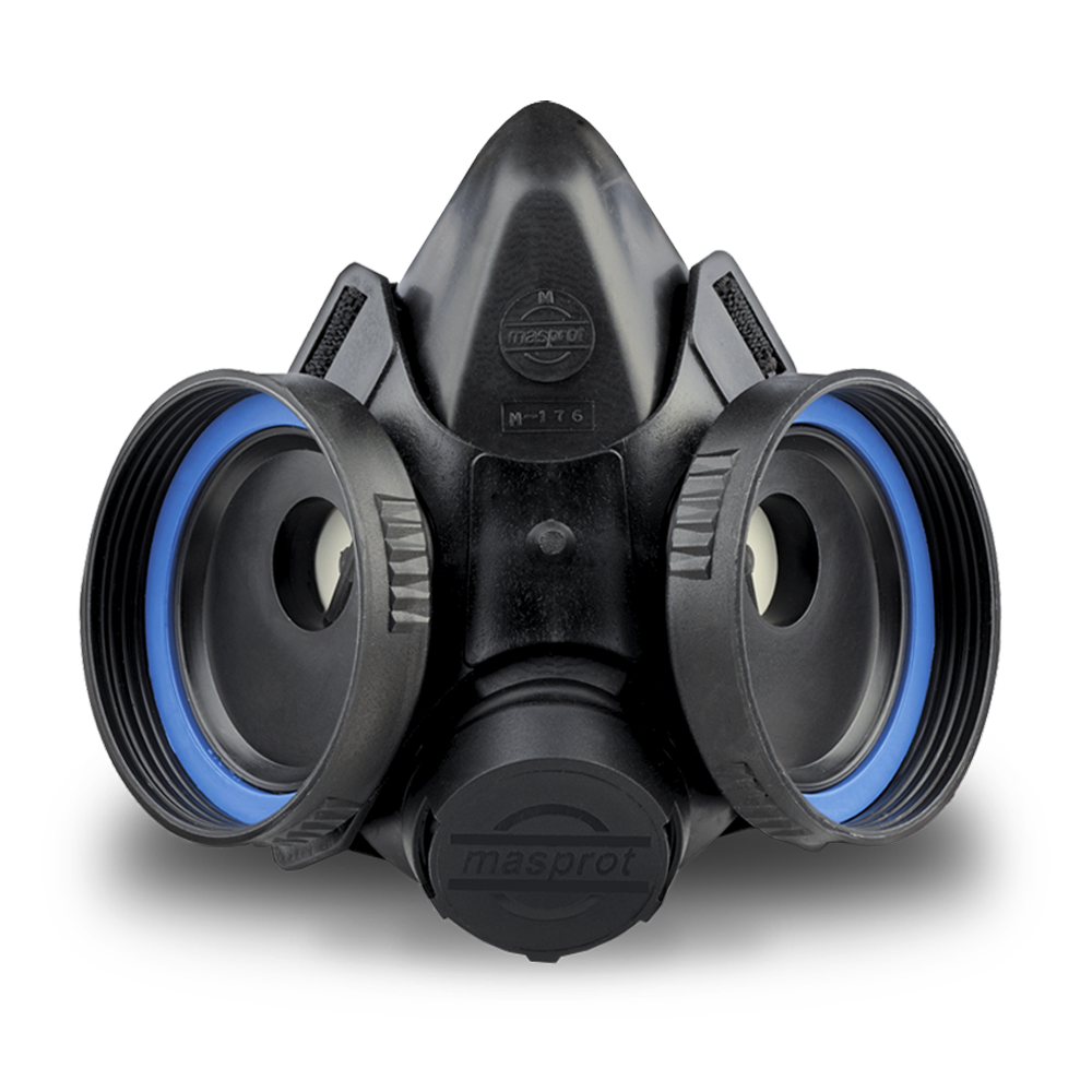 Respiradores reutilizables MASPROT M-2.2 medio rostro con doble filtro