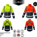 Polerón micropolar alta visibilidad Kumen bicolor