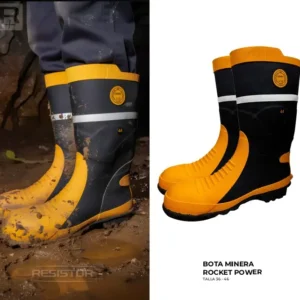 Bota minera ROCKET POWER impermeable con puntera de acero