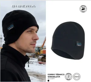Gorro térmico Windblock cortaviento con membrana impermeable