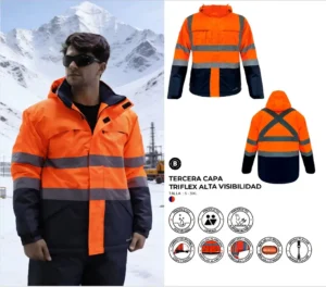 Parka térmica hombre alta visibilidad estándar Nebraska S10 SIBERIA