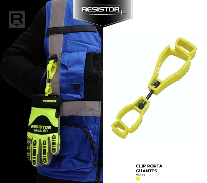 Clip porta guante RESISTOR con fusible anti enganche