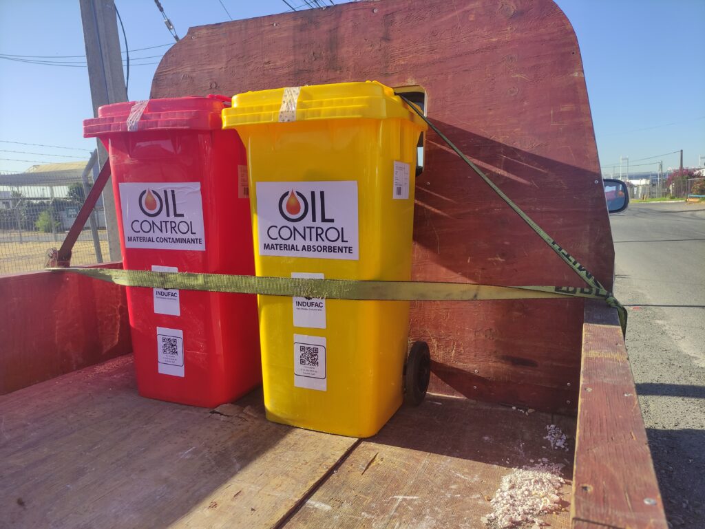 Kit antiderrame OilControl Área Limpia 120L y 240L (2 Contenedores)