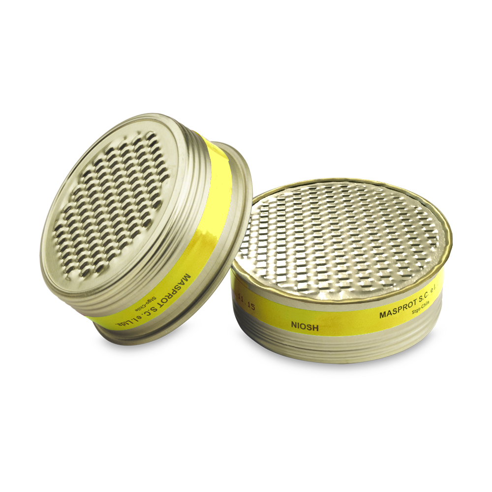 Filtro Metálico MGV2 / GASES ÁCIDOS Y VAPORES ORGÁNICOS