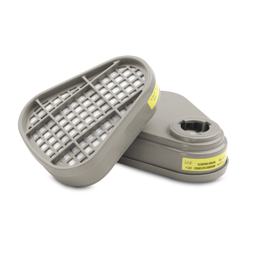 Filtro plástico químico MGV-500 / GASES Y VAPORES