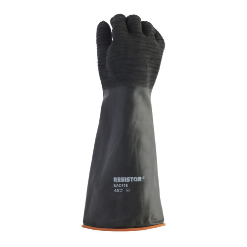 GUANTE GOMA BICOLOR PALMA RUGOSA 18' ISP RESISTOR