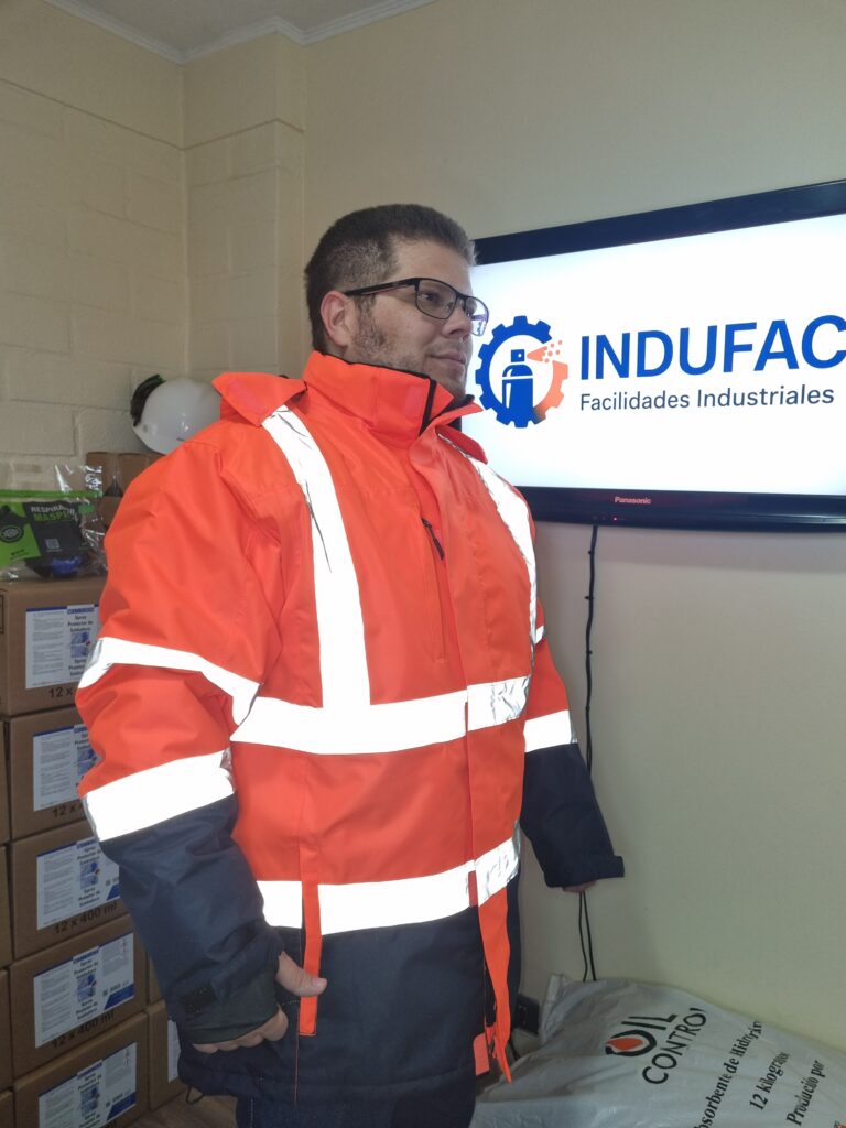Parka térmica alta visibilidad Therm 360 bicolor Naranja/Azul